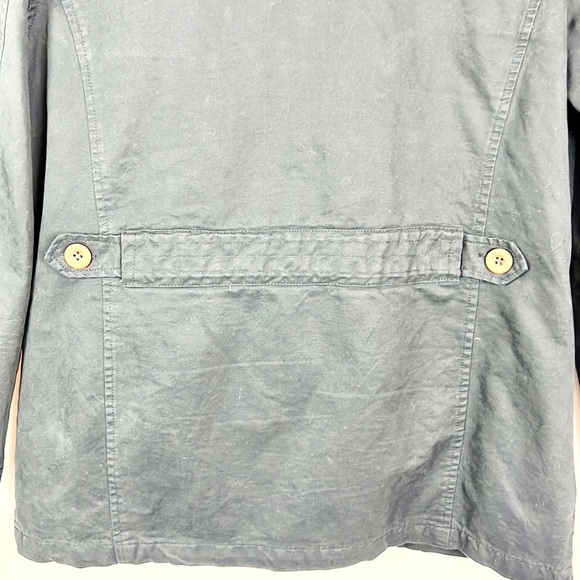 XRAY JEANS | 🧥Dark Navy Blue Brown Faux Leather Trim Multi-Pocket Jacket Coat - Picture 13 of 13